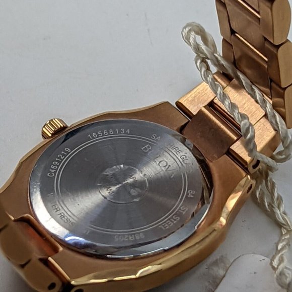 BULOVA "Diamond Gallery" Mother of Pearl NEW Women's Watch Diamonds, 98R205 - Picture 5 of 5